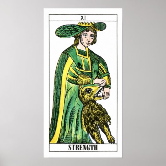 Sterkte Tarot-kaart Poster (Voorkant)
