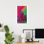 Sterkte Tarot Kaart Psychedelic Poster (Thuiskantoor)