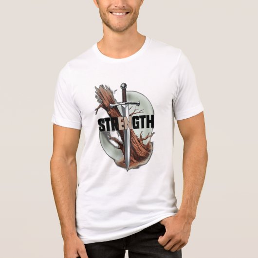 Sterkte Tri-Blend Shirt (Voorkant)