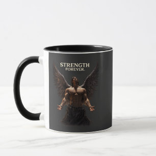 Sterkte Voor Altijd Dark Angel Design – Motiverend Mok
