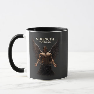 Sterkte Voor Altijd Dark Angel Design – Motiverend Mok