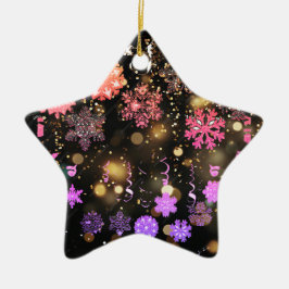 Sterlicht kerstversiering keramisch ornament