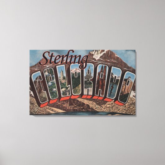 Sterling, colorado - grote letterscènes canvas afdruk (Voorkant)