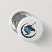Sterling en Stone Unicorn Button (Voorkant /achterkant)