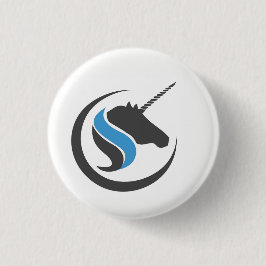 Sterling en Stone Unicorn Button