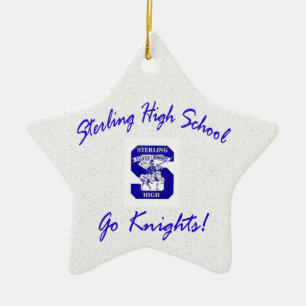 Sterling High Go Knachten Logo I Star Ornament