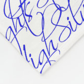 Sterling High Script Text II Couverture en polaire (Coin)