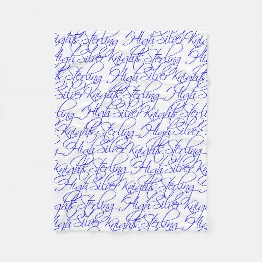 Sterling High Script Text II Couverture en polaire (Devant)