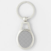 Sterling Silver Quilted Pattern Sleutelhanger (Voorkant)