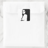 Stern Face Vierkante Sticker (Tas)