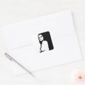 Stern Face Vierkante Sticker (Envelop)
