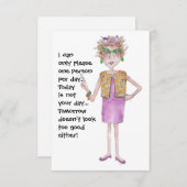 Stern-vrouw waarschuwt anderen dat ze moeilijk te  (Voorkant / Achterkant)