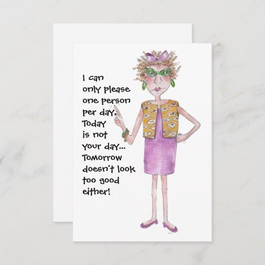 Stern-vrouw waarschuwt anderen dat ze moeilijk te  (Voorkant / Achterkant)