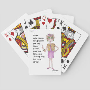 Stern-vrouw waarschuwt anderen dat ze moeilijk te pokerkaarten