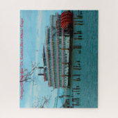 Stern Wheeler Oregon. kerstcadeautjes Legpuzzel (Verticaal)