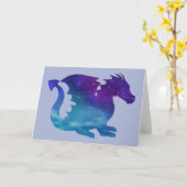 Sterne Galas Drache Stars Galaxy Dragon Kaart (Gele Bloem)