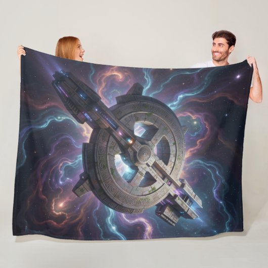 Sternenpfad – Reise durch das Universum´14 Fleece Deken (In situ)