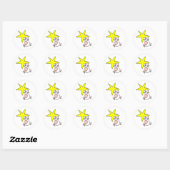 Sternenschaf Ronde Sticker (Vel)