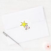 Sternenschaf Ronde Sticker (Envelop)