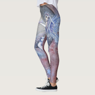 Sterneverzamelaars Fee en Uil Mystieke Fantasie Ku Leggings