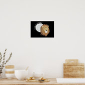 Sternzeichen - Poster Löwe (Keuken)