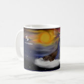 Sternzeichen Steinbock capricornus Tasse Koffiemok (Voorkant links)