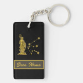 Sternzeichen Wassermann -  Sleutelhanger (achterkant)