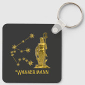 Sternzeichen Wassermann - Sleutelhanger (Achterkant)