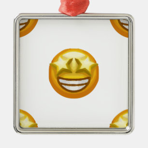 sterogen emoji metalen ornament
