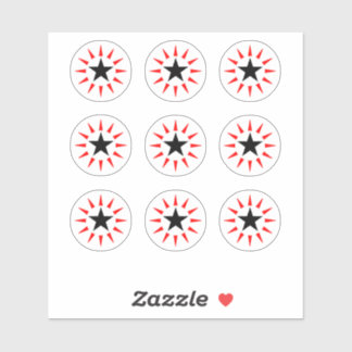 Sterontwerp Pinball Machine Ronde Doel Stickers