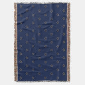 Sterpatroon op marineblauw deken (Voorkant Verticaal)