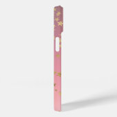 Sterpatroon perzik paarse gouden verloop Case-Mate iPhone case (Achterkant / Rechts)