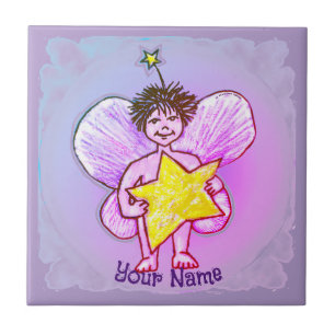 Sterre fee cadeau doos tegeltje