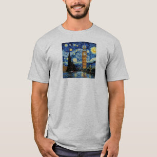 Sterre Nachten Big Ben Londen Engeland T-shirt