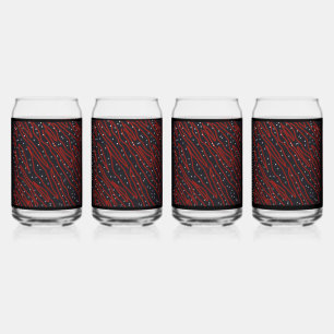 Sterre Nachten, Rode Tijger Nacht Blikvorm Glas