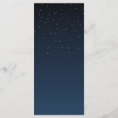 Sterre Nachten Rustieke Trouwdag Diner Menu (Achterkant)