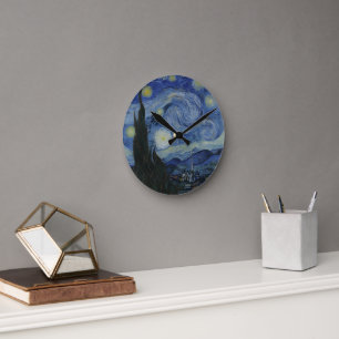 Sterre Nachten - Van Gogh Grote Wandklok Ronde Klok