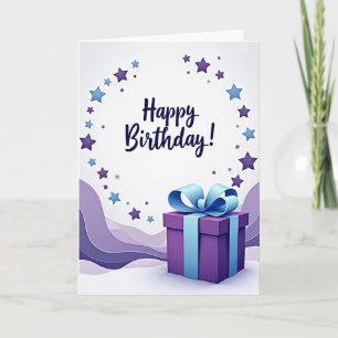 Sterre Verjaardag Cadeaubon Kaart