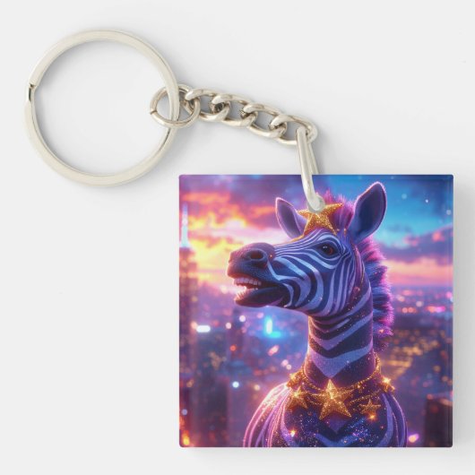 Sterren Aad Stripes met ZEBRA ZANZIBAR Sleutelhanger (voorkant)