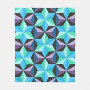 Sterren Abstracte Geometrische Patchwork Fleece Deken
