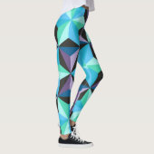 Sterren Abstracte Geometrische Patchwork Leggings (Rechts)