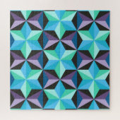 Sterren Abstracte Geometrische Patchwork Legpuzzel (Horizontaal)