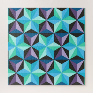 Sterren Abstracte Geometrische Patchwork Legpuzzel