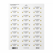 Sterren Adres Label (Full Sheet)