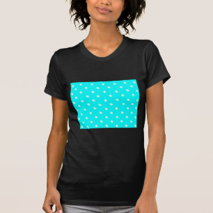 Sterren Cyan White Het museum Zazzle Gifts T-shirt