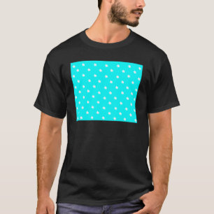Sterren Cyan White Het museum Zazzle Gifts T-shirt