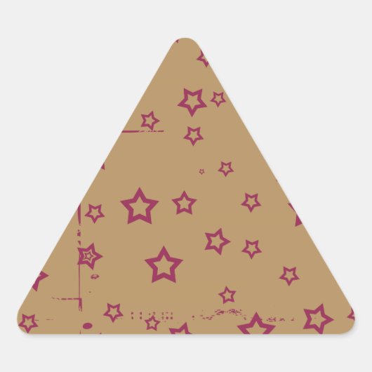 sterren driehoek sticker (Voorkant)