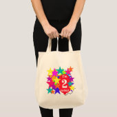 Sterren en ballon 2e verjaardag T-shirts en gesche Tote Bag (Voorkant (product))