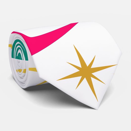 Sterren en Boemerang Knoopdas Stropdas (Opgerold)