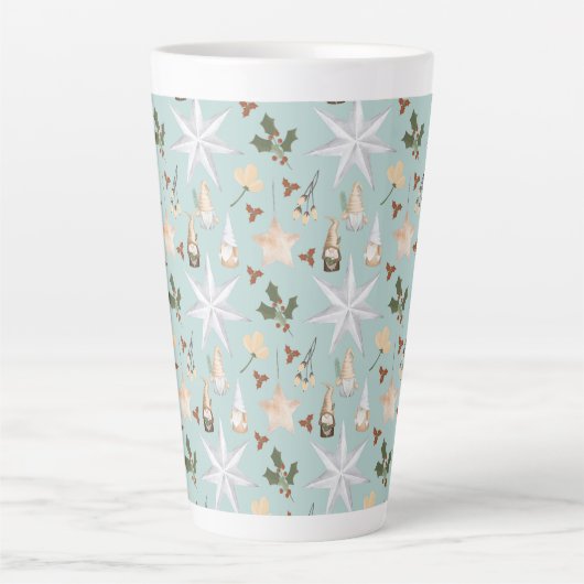 Sterren en gnomen latte mok (Voorkant)